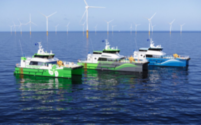 Damen lance la conception d’un navire de transfert d’équipage entièrement électrique