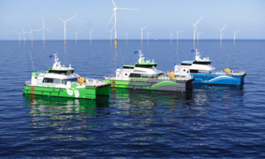 Damen lance la conception d’un navire de transfert d’équipage entièrement électrique