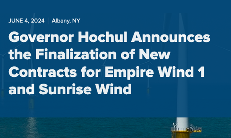 Etat de New York : les contrats Empire Wind 1 et Sunrise Wind sont finalisés