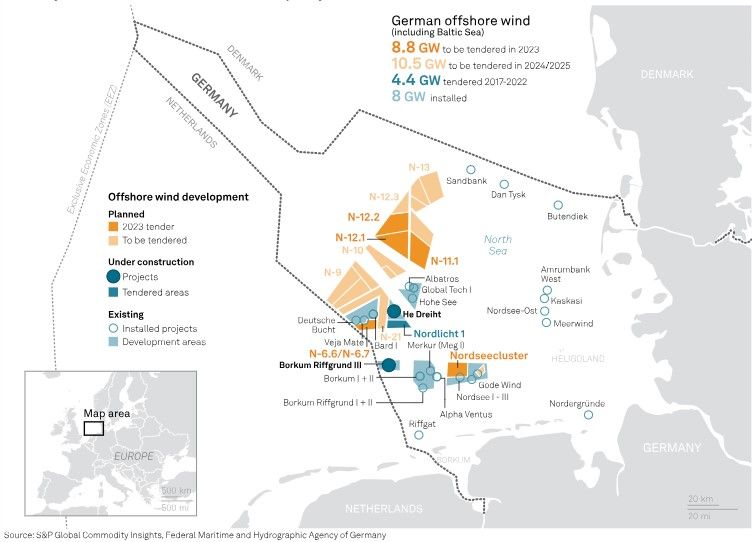 TotalEnergies et EnBW remportent des projets éoliens offshore allemands