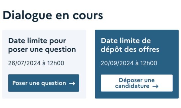 Jusqu’au 26 juillet 2024 à 12h : possibilité pour les Candidats de poser des questions
