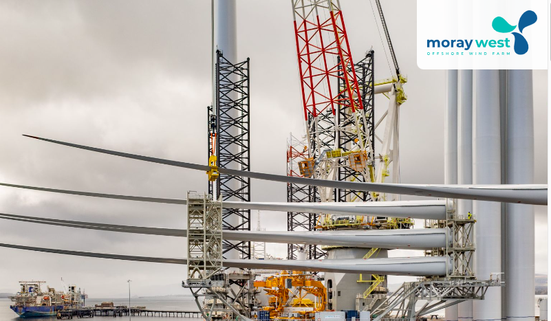 Moray West est en pleine installation