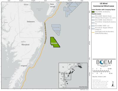 BOEM : Mise à disposition de l&rsquo;étude impact environnemental finale pour le projet d&rsquo;US Wind
