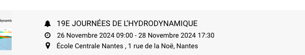 A ne pas rater : les dates limites des inscriptions pour les programmes scientifiques « Mobilité » et « Journées Hydrodynamique »