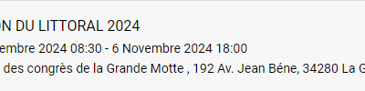 Les principaux événements du 28 octobre au 30 novembre à ne pas manquer – À vos agendas !