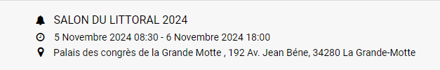Les principaux événements du 28 octobre au 30 novembre à ne pas manquer – À vos agendas !
