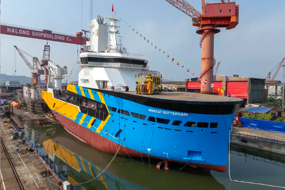 Le premier CSOV Windcat de Damen, Windcat et CMB.TECH est lancé