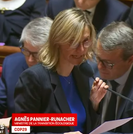 COP29: Agnès Pannier-Runacher ne se rendra pas à Bakou