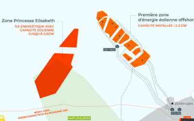 Faute de permis environnemental, l’AO pour le 1er lot de la zone éolienne offshore Princesse Elisabeth est reporté