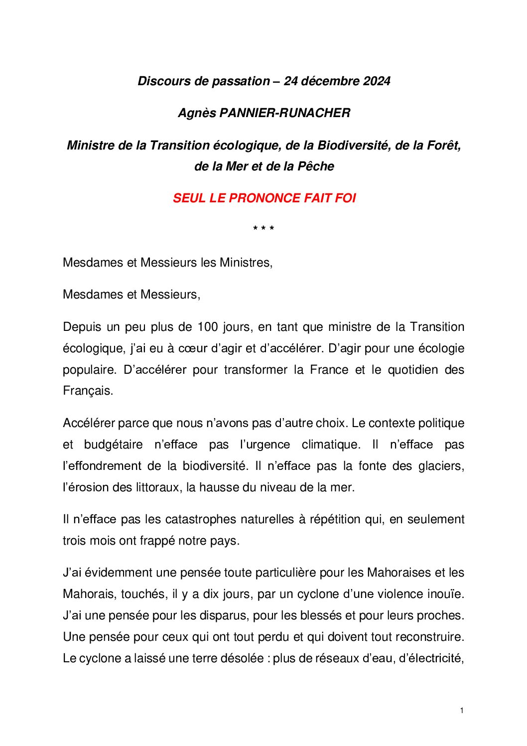 Agnès Pannier-Runacher : La mer parmi ses priorités