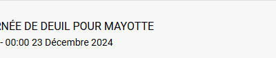 Les derniers événements de décembre, et ceux de janvier 2025 – à vos agendas !!!