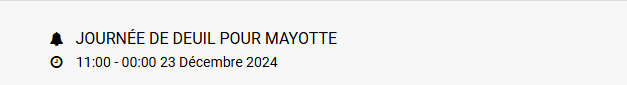 Les derniers événements de décembre, et ceux de janvier 2025 – à vos agendas !!!
