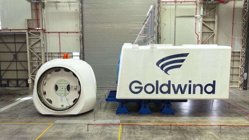 22 MW : Goldwind a achevé la nacelle et le moyeu de l’éolienne