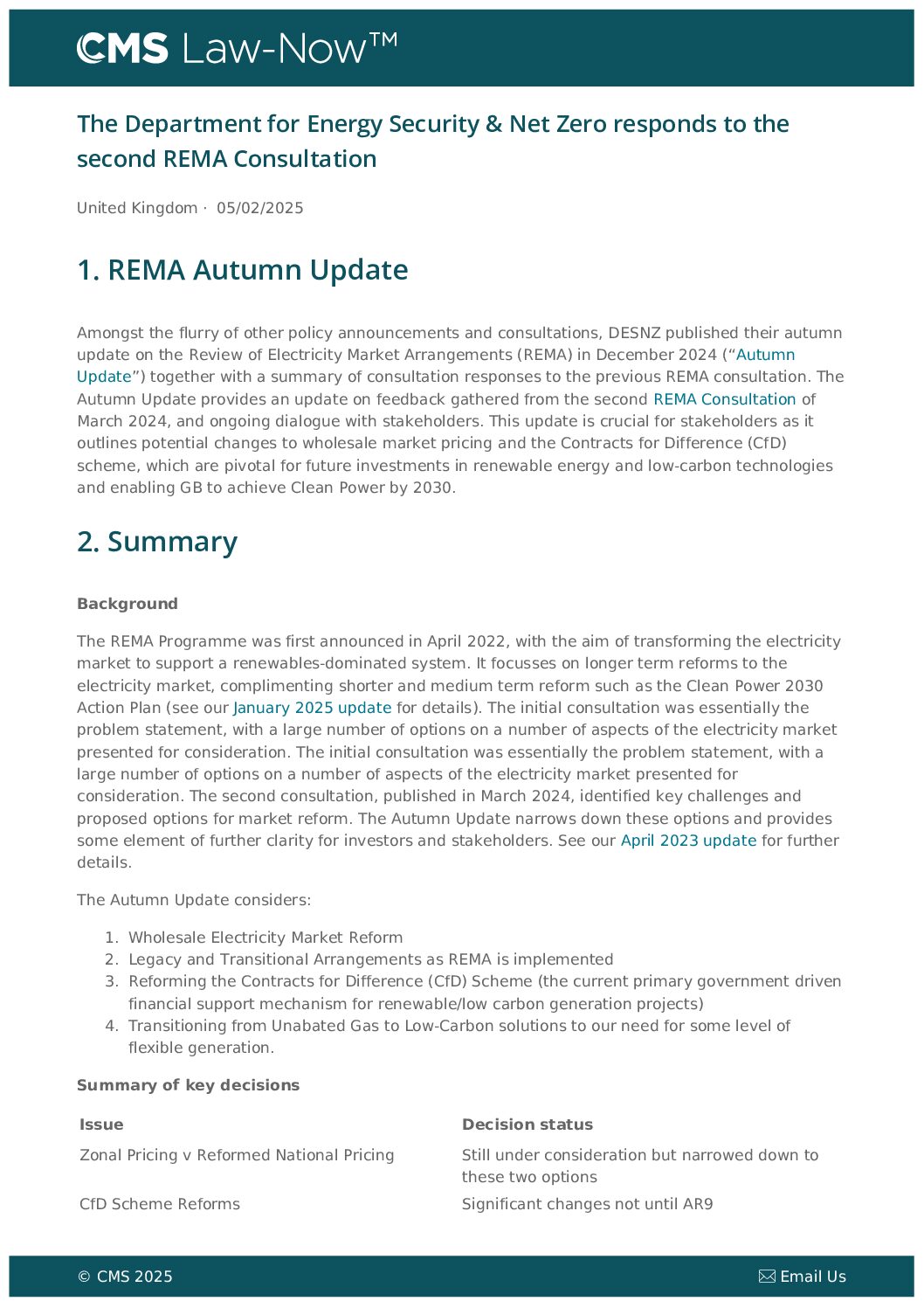 Adam Berman d’Energy UK : la révision des accords sur le marché de l’électricité (REMA) est trop Long