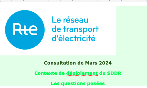Consultation publique de RTE sur le SDDR de Mars 2024 – Liste de questions – 3
