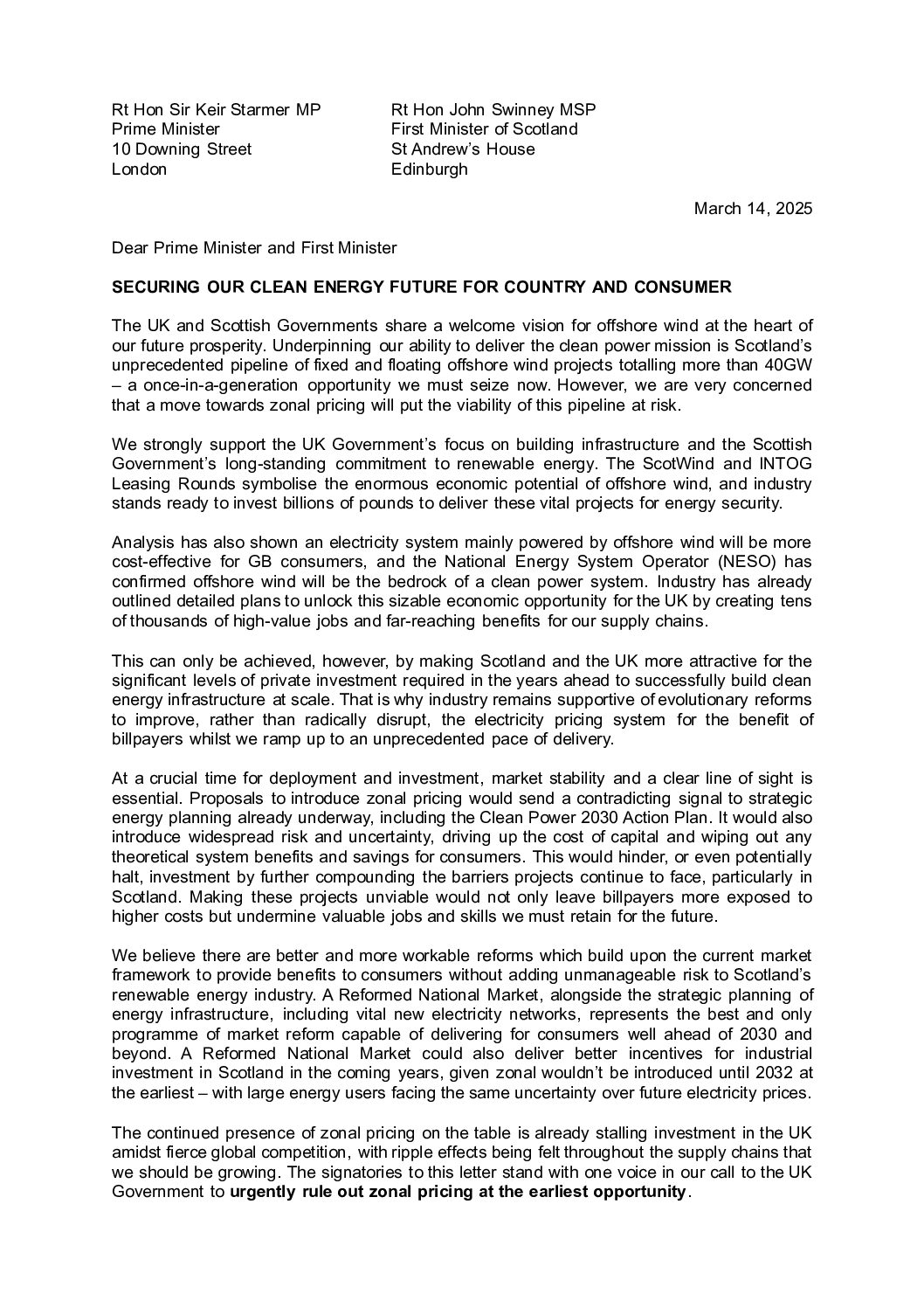 Levée de bouclier contre l’établissement de zones tarifaires en Écosse