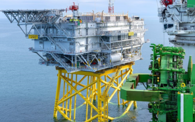 Coastal Virginia Offshore Wind de Dominion Energy : pose de la première sous-station offshore