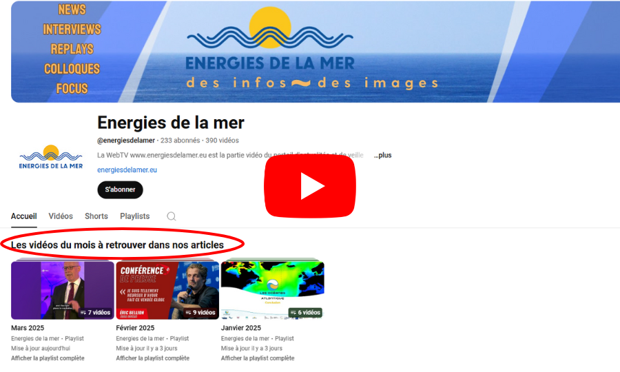 Découvrez notre nouvelle rubrique « Les vidéos du mois » sur notre chaîne Youtube