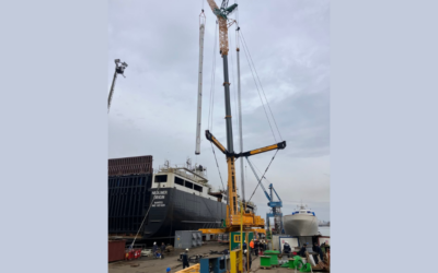 Neoline reçoit son premier mat Solid Sail, un nouveau modèle de modernité dans le transport maritime à voile !