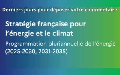 PPE3 : J-12 pour la consultation finale du grand public