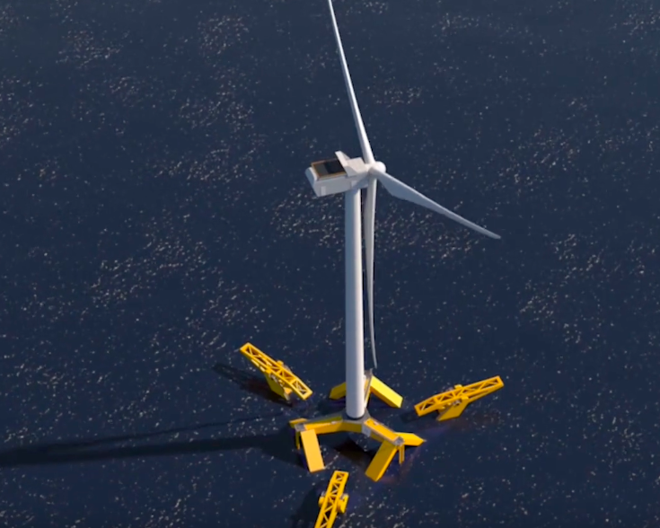 Gazelle Wind Power : Accord du TUPEM pour lancer le démonstrateur éolien flottant de 2 MW au large d&rsquo;Aguçadoura