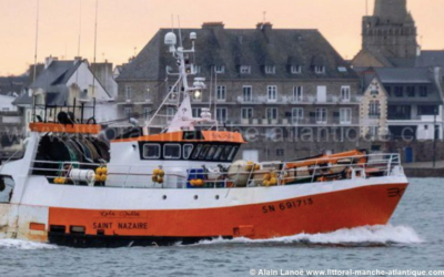 Le chalutier Lola Julia a heurté cette nuit une éolienne du parc en mer du Banc de Guérande