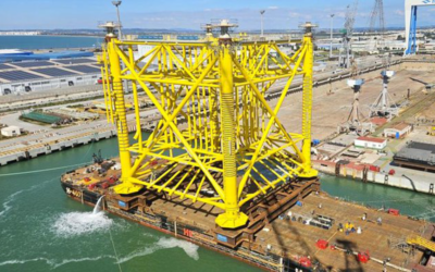 Navantia Seanergies charge les fondations de la sous-station de Dogger Bank C de 1200 MW.