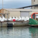 Les ancres et les lignes d’ancrage de la ferme pilote EFGL d’Ocean Winds et de la Banque des territoires