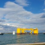 Projet éolien flottant EFGL : le 1er flotteur a été mis à l’eau
