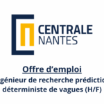Offre d’emploi : Ingénieur de recherche prédiction déterministe de vagues (H/F) à Centrale Nantes