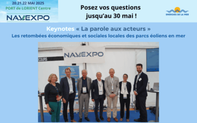 Derniers jours : adressez vos questions relatives aux retombées économiques et sociales des parcs éoliens en mer