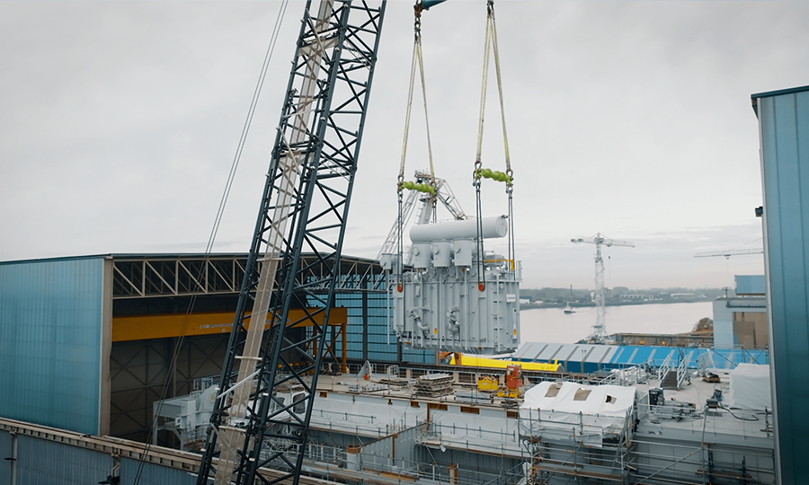 Equans, Smulders chargent la partie supérieure de la sous-station Hollandse Kust West Beta