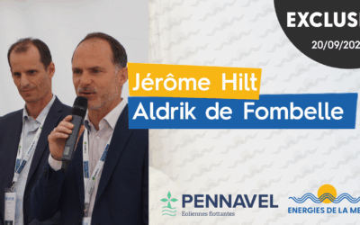 Pennavel : la passation de pouvoir entre Aldrik de Fombelle et Jérôme Hilt s’est déroulée en direct lors du Keynote d’energiesdelamer.eu