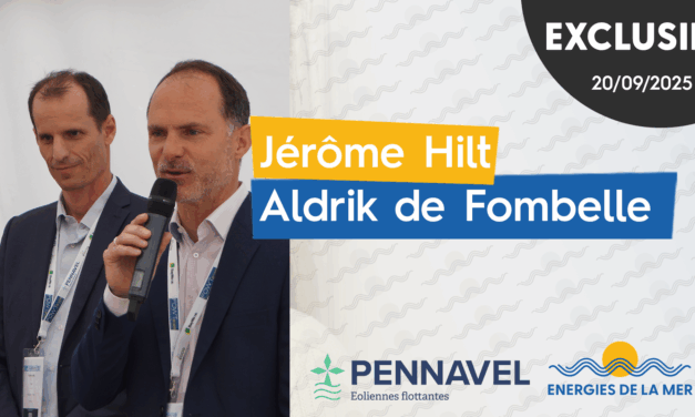 Pennavel : la passation de pouvoir entre Aldrik de Fombelle et Jérôme Hilt s’est déroulée en direct lors du Keynote d’energiesdelamer.eu