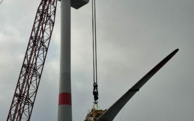 EFGL : la première pale de la nacelle Vestas de 10 MW est en cours d&rsquo;assemblage