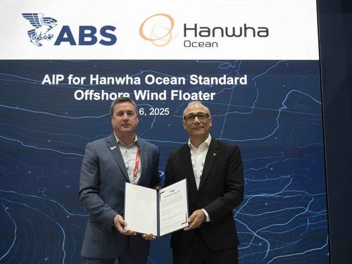 Le flotteur d’Hanwha Ocean reçoit l’approbation de l’American Bureau of Shipping  ABS