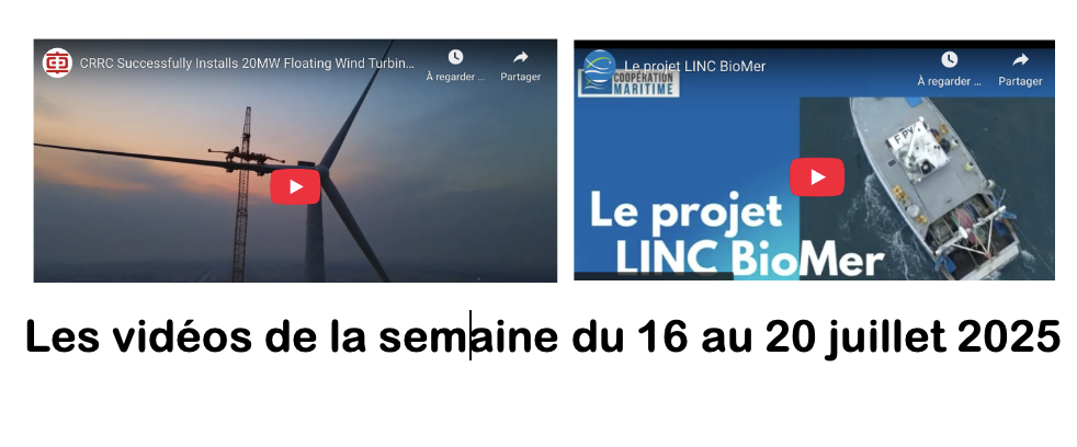 Peut-être avez-vous raté les vidéos de la semaine !