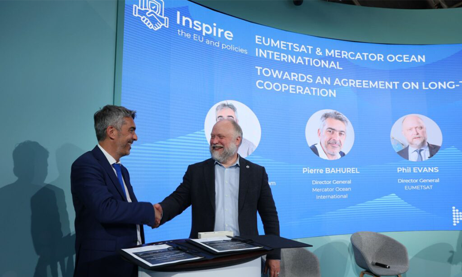Mercator Ocean International et EUMETSAT s’apprêtent à renforcer la coopération à long terme avec un nouvel accord