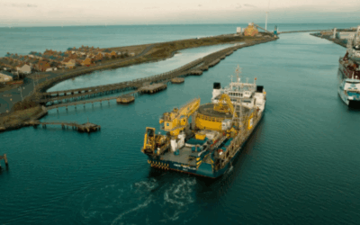 La première section du câble d’exportation quitte Blyth