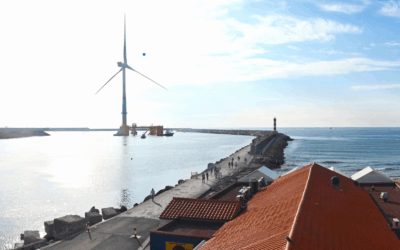 Eoliennes flottantes du golfe du Lion a installé les trois flotteurs