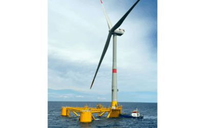 Eoliennes flottantes du golfe du Lion a installé les trois flotteurs