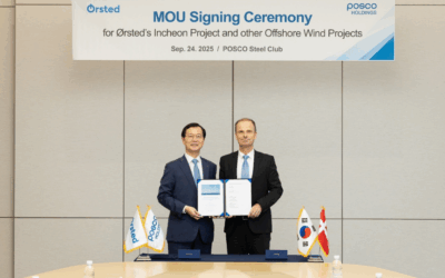 Ørsted et POSCO ont signé un protocole d’accord pour explorer un partenariat à Incheon