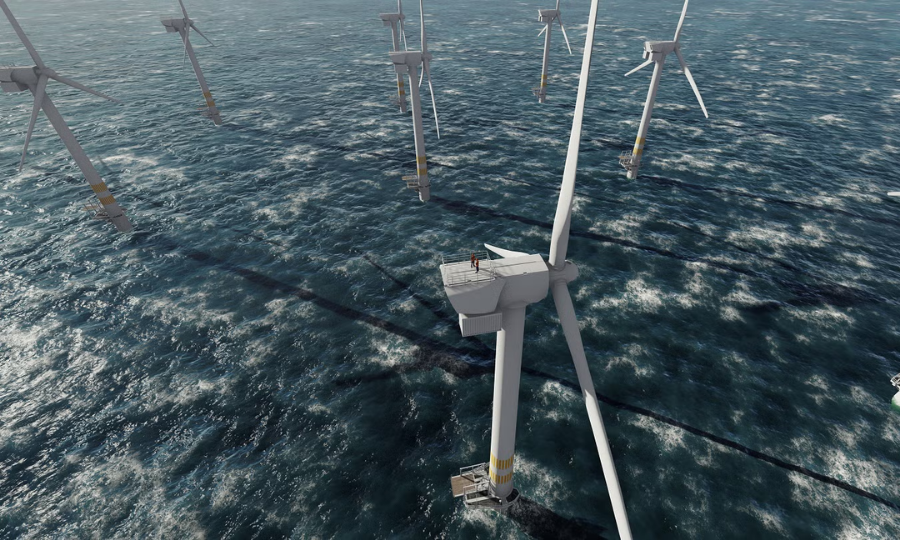 Les 25 turbines Vestas V174-9,6 MW du parc éolien offshore japonais de Kitakyushu-Hibikanada sont installées