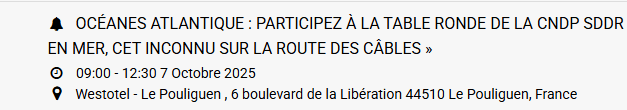 Agenda : Ne manquez pas les événements qui arrivent ! Congrès de l&rsquo;ANEL, Port du Futur, Les Océanes Atlantique…