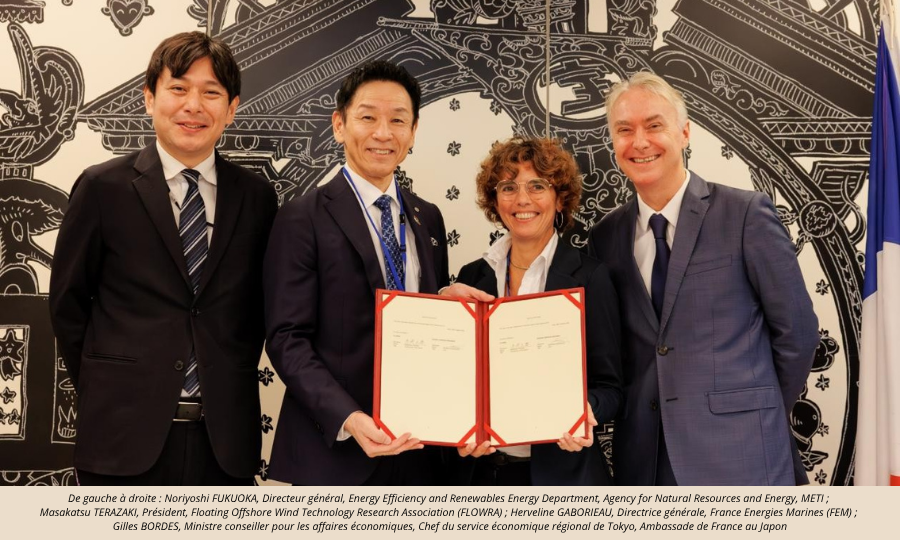 FLOWRA et France Energies Marines signent un accord pour explorer des coopérations sur l’éolien flottant
