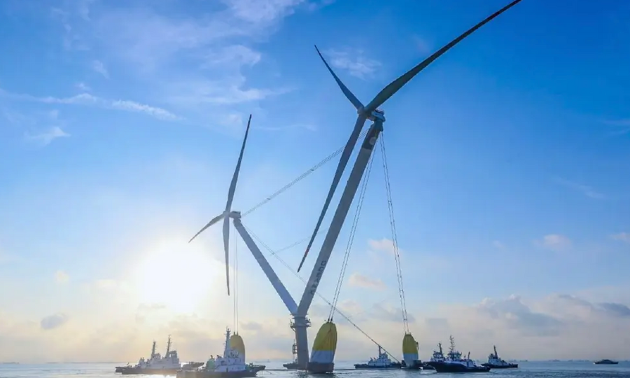 Ming Yang Smart Energy veut mettre dès 2026 une éolienne flottante de 50 MW sur le marché