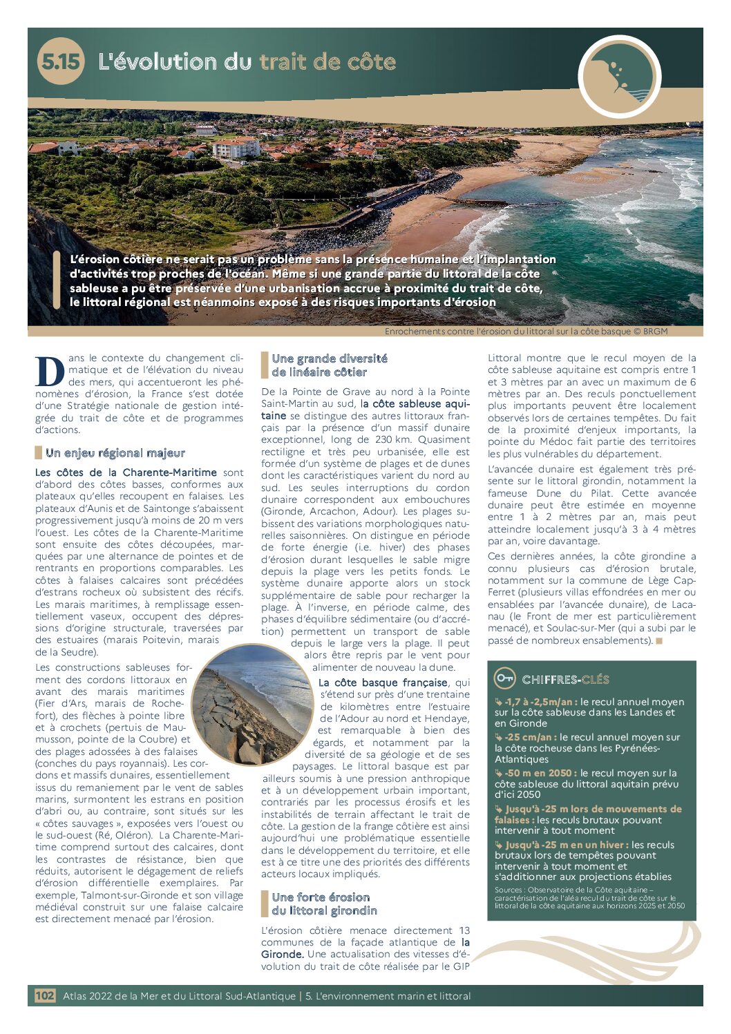 Victime de l&rsquo;érosion côtière, l&rsquo;ancien institut hélio-marin des Landes est en cours de destruction.