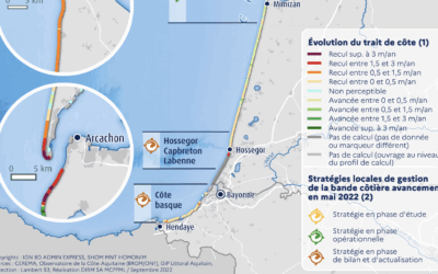 La vidéo de la semaine concerne le trait de côte dans les Landes