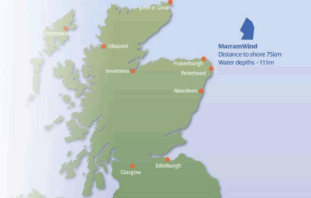 ScottishPower Renewables a déposé une demande de permis pour un parc éolien flottant de 3 GW.