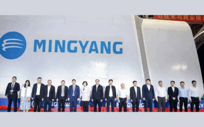 Mingyang testera son éolienne de 18,5 MW chez ORE Catapult